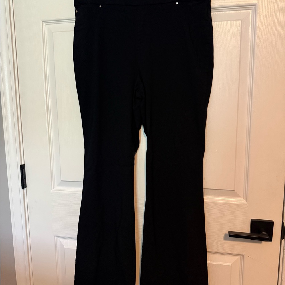 INC International Concepts Black Boot Cut Pants